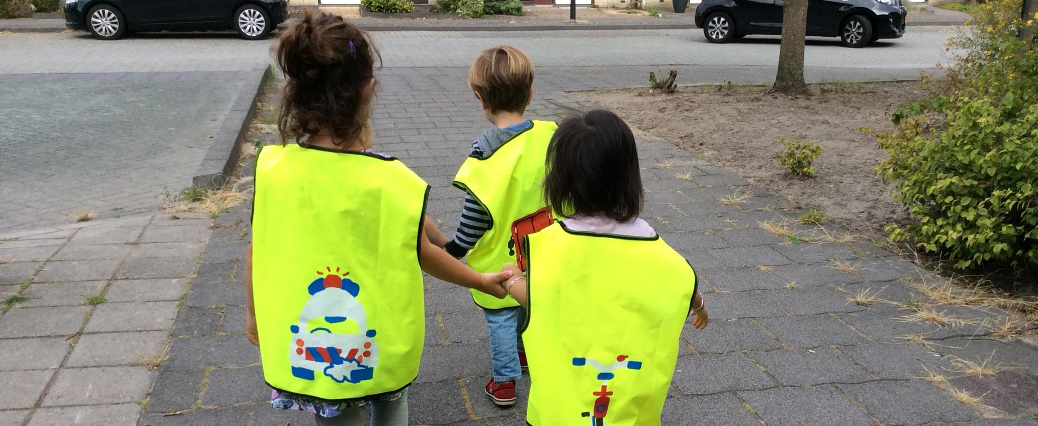 Jongleren in het verkeer verkeerswandeling