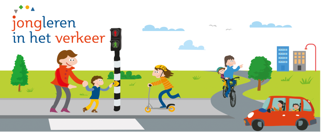Jongleren in het verkeer